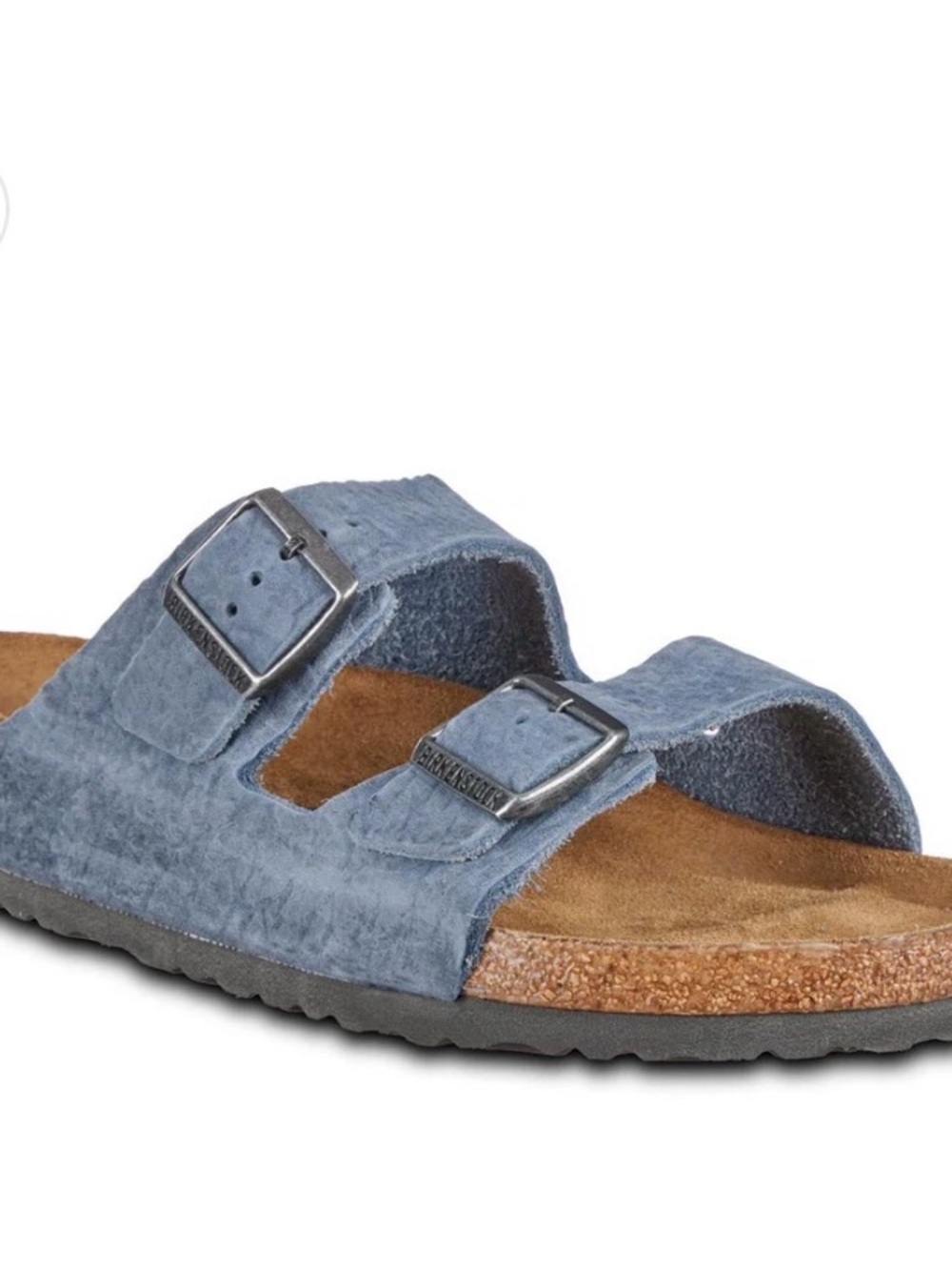 Birkenstock Arizona Suede Double-Strap Sandals in Light Blue - Picture 9 of 9
